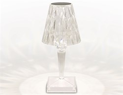 Ambrella Настольная светодиодная лампа с сенсорным выключателем DE8055 CL прозрачный LED 3000K/4200K/6400K 3W DE8055 - фото 108136