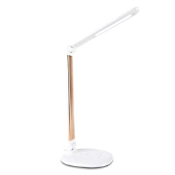 Ambrella Светодиодная настольная лампа с беспроводной зарядкой DE525 GD золото LED 3000-6400K 7W DE525 - фото 108685