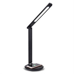 Ambrella Светодиодная настольная лампа с беспроводной зарядкой DE521 BK черный LED 3000-6400K 8W DE521 - фото 108786