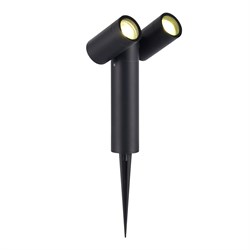 ST LUCE SL9011.405.02 Светильник уличный наземный черный/белый GU10 2*50W SL9011.405.02 - фото 109054