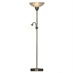 Lussole LGO Металл Бронзовый /  Стекло Торшер Е27+Е14 LSP-0020 - фото 109376