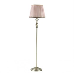 Odeon Light 3390/1F ODL17 538 мат. зол/абажур ткань/хрусталь Торшер E14 40W 220V AURELIA (в 2 коробках) 3390/1F - фото 109393