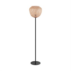 Eglo 43264 Торшер DEMBLEBY, 1x40W (E27), ?320, H1500, осн.?275, сталь, черный/дерево, натуральный 43264 - фото 109650