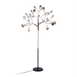 Ambrella Напольный телескопический светильник со сменной лампой TR3030/27 BK/SM черный/дымчатый G4/27 max 20W D840*1700 (лампы LED G4 1.5W 4200K в ком TR3030 - фото 110334