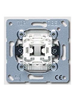 Механизм выключателя одноклавишного, 10 А / 250 В Jung A500 Белый 501u - фото 11135