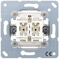 Механизм выключателя одноклавишного, универс. (вкл/выкл с 2-х мест) 10 А / 250 В Jung A500 Белый 506u - фото 11136