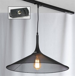 Lussole LOFT Металл Черный /  Металл трековый светильник однофазный E27 60W LSP-9813-TAB - фото 112225