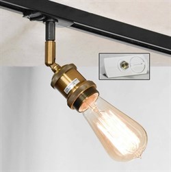 Lussole LOFT Металл Черный / бронзовый Без плафона трековый светильник однофазный E27 60W LSP-9320-TAW - фото 112353
