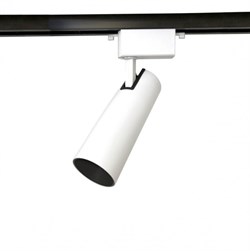 Ambrella Трековый однофазный светодиодный светильник GL5853 WH/BK белый/черный LED 30W 4200K 24° GL5853 - фото 112494