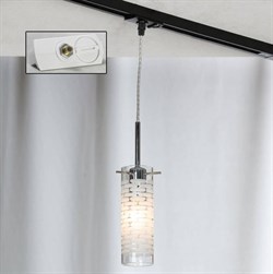 Lussole LGO Металл Хром /  Стекло трековый светильник однофазный E14 40W LSP-9548-TAW - фото 112671