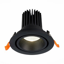 ST LUCE  ST705.438.10 Св-к встр. Черный LED 1*10W 3000K 750Lm Ra>90 38о IP20 D102xH85 170-240V ST705.438.10 - фото 112779