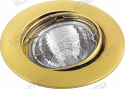 Comtech Camelo Светильник галогеновый встраиваемый MR16 1x50W GU5.3 золото P00203/L - фото 112791