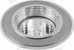 Comtech Crater Светильник галогеновый встраиваемый MR16 1x50W GU5.3 хром/мат.хром/хром P00395 - фото 112867