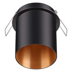 Novotech 370433 NT19 130 черный Встраиваемый светильник IP20 GU10 50W 220V BUTT 370433 - фото 113103