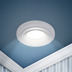 ЭРА Встраиваемый светильник декоративный DK105 WH MR16 GU5.3 белый Б0058392 - фото 113167