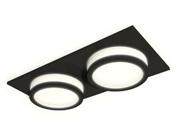 Ambrella Комплект встраиваемого светильника с акрилом XC6526060 SBK/FR черный песок/белый матовый MR16 GU5.3 (C6526, N6221) XC6526060 - фото 113251