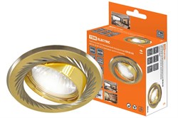 TDM Светильник встраиваемый поворотный СВ 02-02 MR16 50Вт G5.3 матовое золото/никель SQ0359-0005 - фото 113345