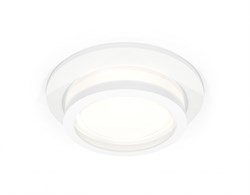 Ambrella Комплект встраиваемого светильника с акрилом XC6512060 SWH/FR белый песок/белый матовый MR16 GU5.3 (C6512, N6220) XC6512060 - фото 113600