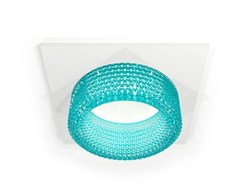 Ambrella Комплект встраиваемого светильника с композитным хрусталем XC6520043 SWH/BL белый песок/голубой MR16 GU5.3 (C6520, N6153) XC6520043 - фото 113606