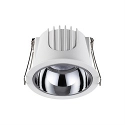 Novotech 358689 SPOT NT21 207 белый/хром Светильник встраиваемый светодиодный IP20 LED 4000К 10W 100-265V KNOF 358689 - фото 113750