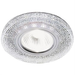 Ambrella Встраиваемый точечный светильник со светодиодной лентой S290 CH хром/прозрачный/MR16+3W(LED WHITE) S290 CH - фото 113838