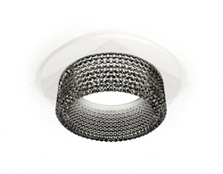 Ambrella Комплект встраиваемого светильника с композитным хрусталем XC6512041 SWH/BK белый песок/тонированный MR16 GU5.3 (C6512, N6151) XC6512041 - фото 113840