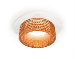 Ambrella Комплект встраиваемого светильника с композитным хрусталем XC6512044 SWH/CF белый песок/кофе MR16 GU5.3 (C6512, N6154) XC6512044 - фото 113864