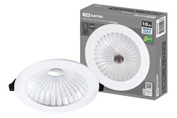 TDM Светильник встраиваемый LED Деко 06, 10 Вт, 4000K, кругл, D170 мм, хром./бел., IP44 SQ0362-0009 - фото 113869