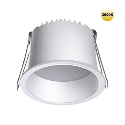 Novotech 359234 SPOT NT23 000 белый Светильник встраиваемый светодиодный IP20 LED 9W 220V 540Лм 3000К TRAN 359234 - фото 114011