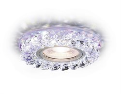 Ambrella Встраиваемый точечный светильник со светодиодной лентой S257 PR хром/перламутровый хрусталь/MR16+3W(LED WHITE) S257 PR - фото 114017