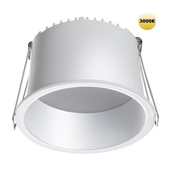 Novotech 359236 SPOT NT23 000 белый Светильник встраиваемый светодиодный IP20 LED 12W 220V 840Лм 3000К TRAN 359236 - фото 114031