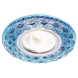 Ambrella Встраиваемый точечный светильник со светодиодной лентой S288 BL хром/сапфир хрусталь/MR16+3W(LED WHITE) S288 BL - фото 114077