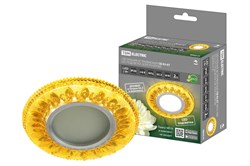 TDM Светильник встраиваемый СВ 03-07 MR16 50Вт G5.3 LED подсветка 3 Вт золото/хром SQ0359-0135 - фото 114137