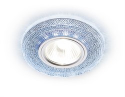 Ambrella Встраиваемый точечный светильник со светодиодной лентой S290 BL хром/сапфир/MR16+3W(LED WHITE) S290 BL - фото 114142