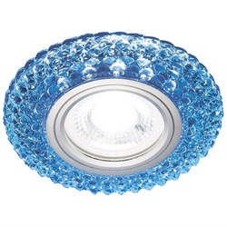 Ambrella Встраиваемый точечный светильник со светодиодной лентой S291 BL/WH хром/голубой MR16+3W(LED WHITE 4200K) S291 BL/WH - фото 114149