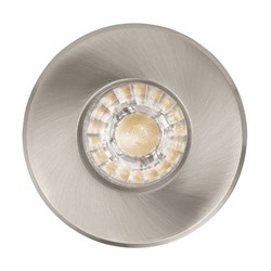 Eglo Светильник LED встраиваемый IGOA, 1x3,3W (GU10), Ø85, IP44, литой металл, никель матовый 94976 - фото 114191