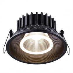 Novotech 358790 SPOT NT21 202 черный Светильник встраиваемый светодиодный IP20 LED 15W 4000K 1600Лм 110-265V BIND 358790 - фото 114203