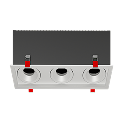 Varton Рамка для модульного светильника FLEX 50 14 тройная встраиваемая 110х325х130мм RAL9010 поворотная V1-R0-00435-10014-2000000 - фото 114469