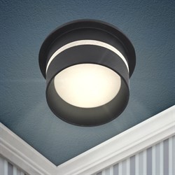 ЭРА Встраиваемый светильник декоративный DK93 BK MR16/GU5.3 черный Б0054365 - фото 114471