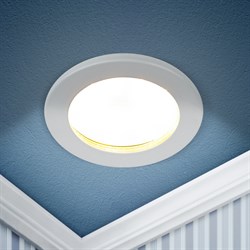 ЭРА Встраиваемый светильник влагозащищенный KL95 WH GX53 IP44 белый Б0055809 - фото 114561