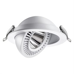 Novotech 358817 SPOT NT21 210 белый Светильник встраиваемый светодиодный IP20 LED 18W 1600Лм 4000K 220V GESSO 358817 - фото 114844