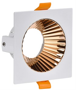 IEK Светильник 4109 встр. поворотн. GU10 белый/золото пласт. LT-UVB0-4109-GU10-1-K22 - фото 115056