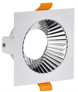 IEK Светильник 4109 встр. поворотн. GU10 белый/хром пласт. LT-UVB0-4109-GU10-1-K23 - фото 115071