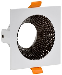 IEK Светильник 4110 встр. поворотн. GU10 белый/шокол. пласт. LT-UVB0-4110-GU10-1-K30 - фото 115120