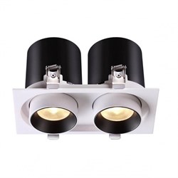 Novotech 358083 NT19 044 белый/черный Встраиваемый светильник IP20 LED 3000К 24W 220V LANZA 358083 - фото 115261