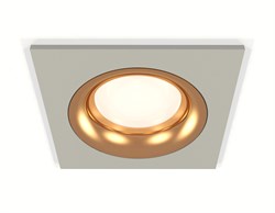 Ambrella Комплект встраиваемого светильника XC7633005 SGR/PYG серый песок/золото желтое полированное MR16 GU5.3 (C7633, N7014) XC7633005 - фото 115268