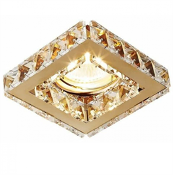 Ambrella Встраиваемый точечный светильник K110 CL/G золото/прозрачный хрусталь MR16 K110 CL/G - фото 115356