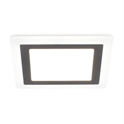 Ambrella Встраиваемый cветодиодный светильник с подсветкой DCR394 12W+4W 4200K+4200K 220-240V 195*195*20 (A155*155) DCR394 - фото 115370