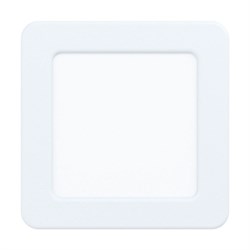 Eglo 99162 Светодиодный встраиваемый cветильник FUEVA 5, 5,5W (LED), 117х117, ET26, 650lm, 3000K, сталь, белый 99162 - фото 115387