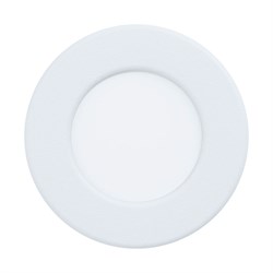 Eglo 99131  Светодиодный встраиваемый светильник FUEVA 5, 2,7W (LED), 86, ET26, 300lm, 3000K, сталь, белый 99131 - фото 115421